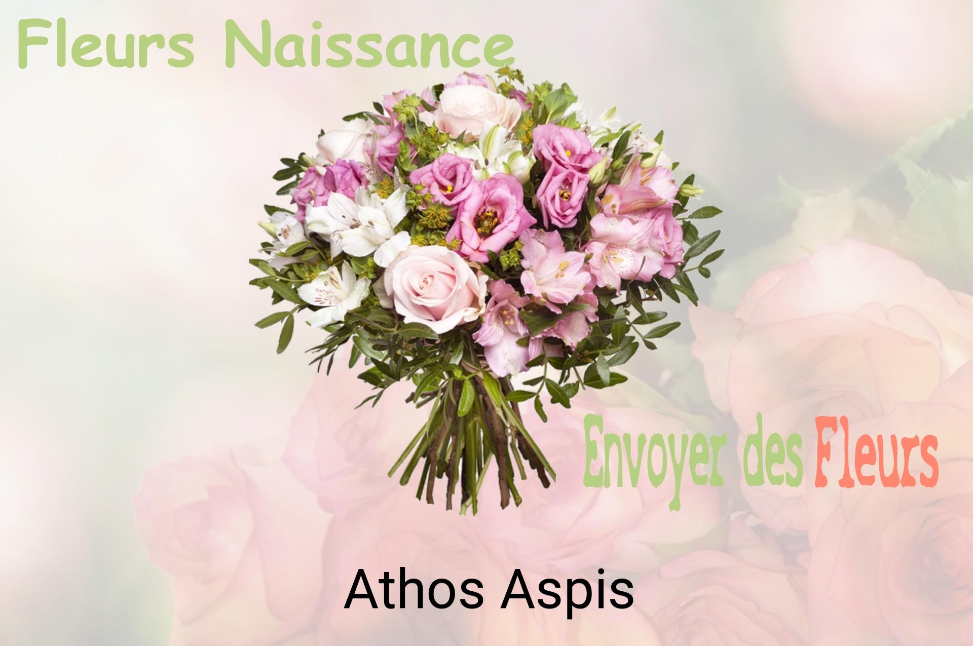 Bouquet de fleurs de naissance livré à Athos-Aspis